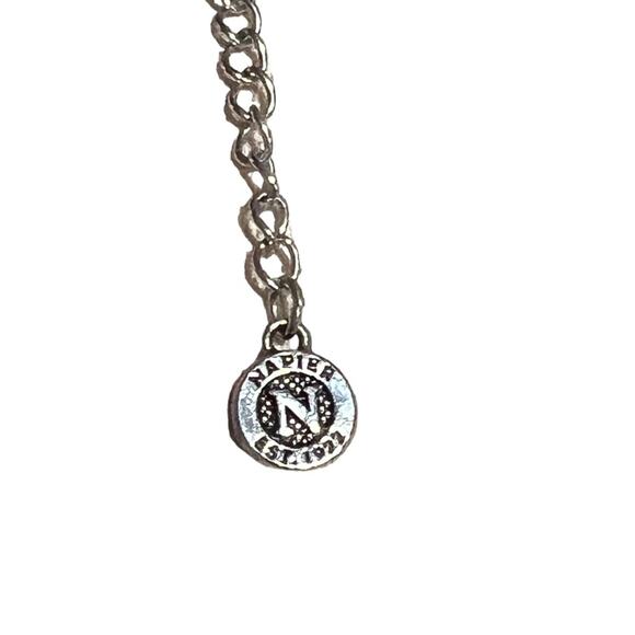 Napier Triple Strand Wire Necklace with Bead Accents - Picture 5 of 6